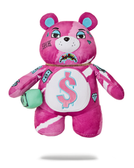 PINK PUNK MONEYBEAR TEDDYBEAR BACKPACK