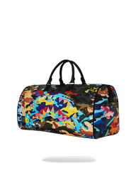 SLICED AND DICED CAMO DUFFLE