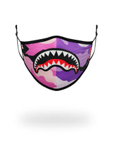 ADULT SPLIT CAMO FORM FITTING FACE MASK