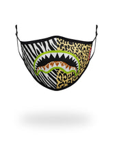 ADULT SAFARI SHARK FORM FITTING FACE MASK