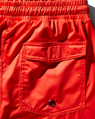 KIDS JAPAN WAVE SWIM TRUNKS (RED)