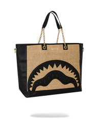 RAFFIA PALM TOTE
