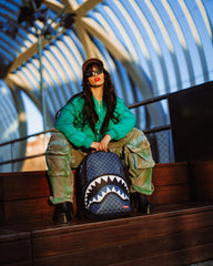 MIDNIGHT MAGIC SHARKS IN PARIS BACKPACK