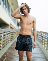 3AM CHECK SWIM SHORTS